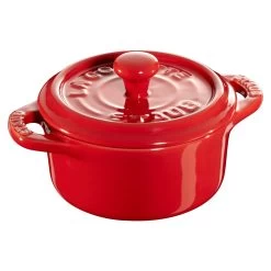 Staub Mini Cocotte 10 Cm, Rund, Kirsch-Rot, Keramik