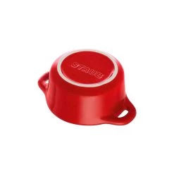 Staub Mini Cocotte 10 Cm, Rund, Kirsch-Rot, Keramik -Küchenutensilien Verkäufe 40510 785 0 5