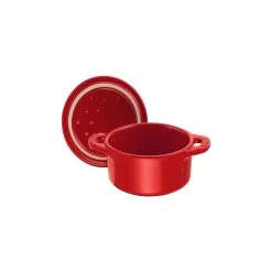 Staub Mini Cocotte 10 Cm, Rund, Kirsch-Rot, Keramik -Küchenutensilien Verkäufe 40510 785 0 6