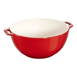Staub Schüssel 25 Cm, Keramik, Kirsch-Rot