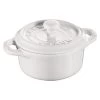Staub Mini Cocotte 10 Cm, Rund, Reinweiß, Keramik -Küchenutensilien Verkäufe 40511 083 0 1