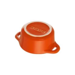 Staub Mini Cocotte 10 Cm, Rund, Orange, Keramik -Küchenutensilien Verkäufe 40511 085 0 5