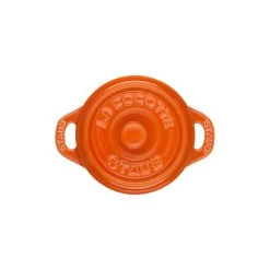 Staub Mini Cocotte 10 Cm, Rund, Orange, Keramik -Küchenutensilien Verkäufe 40511 085 0 7