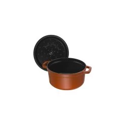 Staub Cocotte 26 Cm, Rund, Zimt, Gusseisen -Küchenutensilien Verkäufe 40511 295 0 5