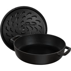 Staub Bräter Mit Chistera Drop-Structure 24 Cm, Gusseisen -Küchenutensilien Verkäufe 40511 473 0 2