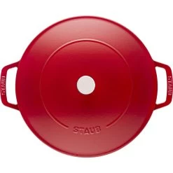 Staub Bräter Mit Chistera Drop-Structure 24 Cm, Gusseisen -Küchenutensilien Verkäufe 40511 474 0 5