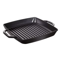 Staub Grillpfanne 28 X 28 Cm, Gusseisen, Schwarz