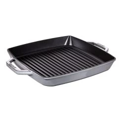 Staub Grillpfanne 33 X 33 Cm, Gusseisen, Graphit-Grau