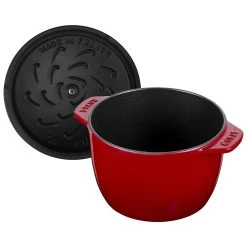 Staub Reis-Cocotte 16 Cm, Rund, Kirsch-Rot, Gusseisen -Küchenutensilien Verkäufe 40511 828 0 4