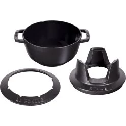 Staub Fondue Set 20 Cm, Schwarz -Küchenutensilien Verkäufe 40511 972 0 1
