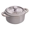 Staub Mini Cocotte 10 Cm, Rund, Antik-Grau, Keramik -Küchenutensilien Verkäufe 40511 998 0 6