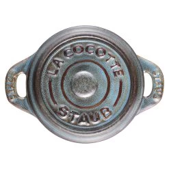 Staub Mini Cocotte 10 Cm, Rund, Antik-Türkis, Keramik -Küchenutensilien Verkäufe 40512 000 0 6