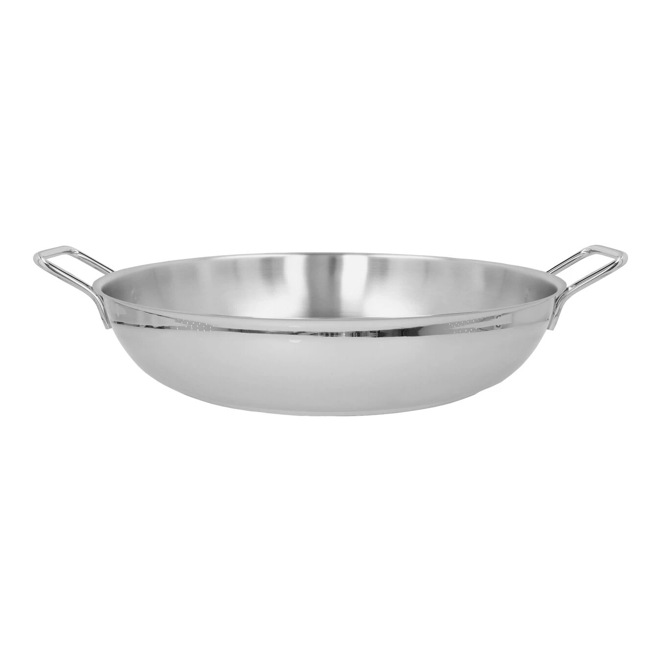 Demeyere Paella-Pfanne Ohne Deckel 46 Cm, 18/10 Edelstahl, Silber 3 Demeyere Paella-Pfanne Ohne Deckel 46 Cm, 18/10 Edelstahl, Silber