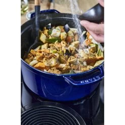Staub Cocotte 28 Cm, Rund, Dunkelblau, Gusseisen -Küchenutensilien Verkäufe 424418292