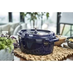 Staub Cocotte 33 Cm, Oval, Dunkelblau, Gusseisen -Küchenutensilien Verkäufe 424419735