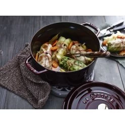 Staub Cocotte 24 Cm, Rund, Grenadine-Rot, Gusseisen -Küchenutensilien Verkäufe 424424330