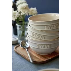 Staub Schüssel 14 Cm, Keramik, Elfenbein-Weiß -Küchenutensilien Verkäufe 424424398