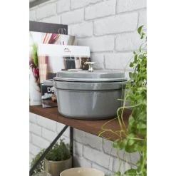 Staub Cocotte 16 Cm, Rund, Graphit-Grau, Gusseisen -Küchenutensilien Verkäufe 750032229