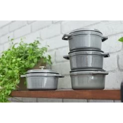 Staub Cocotte 16 Cm, Rund, Graphit-Grau, Gusseisen -Küchenutensilien Verkäufe 750032233