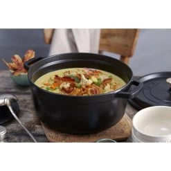 Staub Cocotte 28 Cm, Rund, Schwarz, Gusseisen 13 Staub Cocotte 28 Cm, Rund, Schwarz, Gusseisen -Küchenutensilien Verkäufe 750033443
