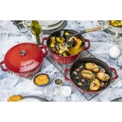 Staub Kochtopfset 3-tlg, Gusseisen -Küchenutensilien Verkäufe 750050191